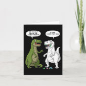 Valentijnsdag Dinosaurus T Rex Fun Hearts Meisjes  Kaart (Voorkant)