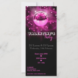 Valentijnsdag Disco Ball - Party Rack Kaart