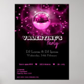 Valentijnsdag Disco Ball - Poster afdrukken (Voorkant)