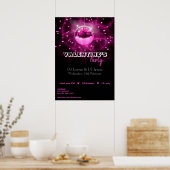 Valentijnsdag Disco Ball - Poster afdrukken (Keuken)