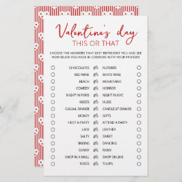 Valentijnsdag Dit of dat Game Editable game