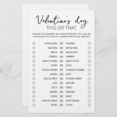 Valentijnsdag Dit of dat Game Editable game (Voorkant / Achterkant)