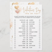 Valentijnsdag Dit of dat Game Editable game (Voorkant / Achterkant)