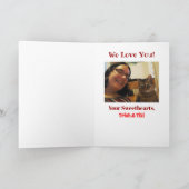 Valentijnsdag Dog Cat Pet Dad Ma Foto Feestdagen Kaart (Binnen)