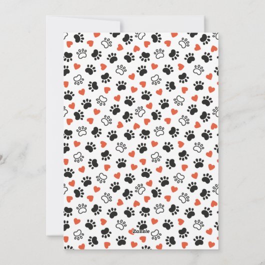 Valentijnsdag DOG DAD Cute Personalized Pet Photo Feestdagenkaart (Achterkant)