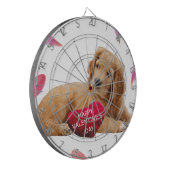 Valentijnsdag Dog Foto Dartbord (Voorkant Links)