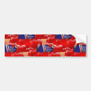 Valentijnsdag donald trump bumpersticker