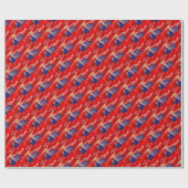 Valentijnsdag donald trump cadeaupapier (Vlak)