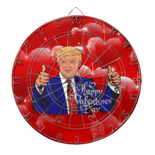 Valentijnsdag donald trump dartbord