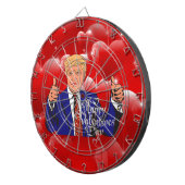 Valentijnsdag donald trump dartbord (Voorkant Rechts)
