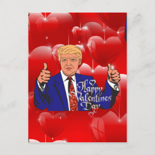Valentijnsdag donald trump feestdagenkaart