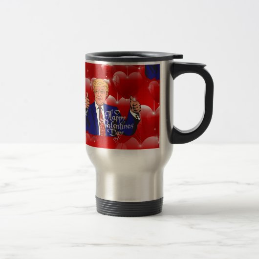 Valentijnsdag donald trump reisbeker (Rechts)