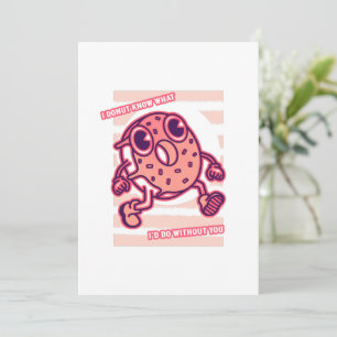 Valentijnsdag donut grappig koppel liefdesspel save the date