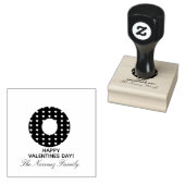 Valentijnsdag Donut Logo Stempel (Gestempeld)
