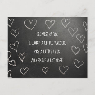 Valentijnsdag door jouw bord briefkaart