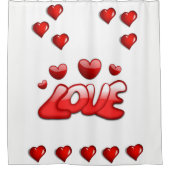 Valentijnsdag douchegordijn (Voorkant)