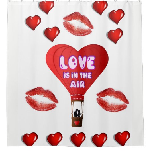 Valentijnsdag douchegordijn (Voorkant)