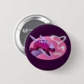 Valentijnsdag Dragon Ronde Button 5,7 Cm (Voorkant /achterkant)