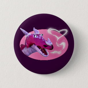 Valentijnsdag Dragon Ronde Button 5,7 Cm