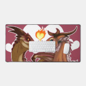 Valentijnsdag Dragons Bureaumat (Keyboard & Muis)