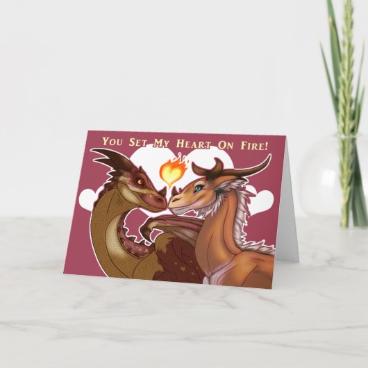Valentijnsdag Dragons Kaart (Voorkant)