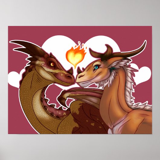 Valentijnsdag Dragons Poster (Voorkant)
