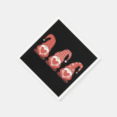 Valentijnsdag Drie Schattigee kabouters die het ha Servet (Hoek)