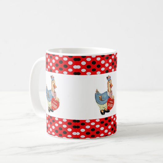 Valentijnsdag Duck Mokken (Voorkant links)