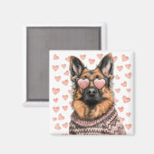 Valentijnsdag Duitse herder Magneet (Voorkant / Achterkant)
