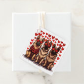 Valentijnsdag Duitse herdershonden Bedankjes Labels (In situ)