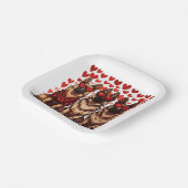 Valentijnsdag Duitse herdershonden Papieren Bordje (Gebogen)