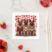Valentijnsdag Duitse herdershonden Servet (Insitu)