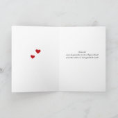 Valentijnsdag duitse schattige uil Holiday Kaart (Binnen)