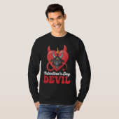 Valentijnsdag Duivel Baphomet T-shirt (Voorkant volledig)
