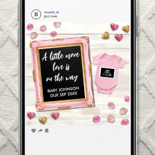 Valentijnsdag Echografie Foto Sociale Media Aankondiging