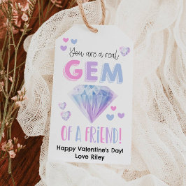 Valentijnsdag Edelsteen Vriend Cadeautag Cadeaulabel