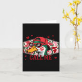 Valentijnsdag Eend Jagen Camo Noem Me Peuter  Kaart (Gele Bloem)