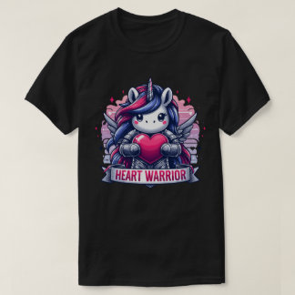Valentijnsdag Eenhoorn van liefde Hart Warrior T-shirt