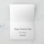 Valentijnsdag Eenvoudig hart altijd liefde Kaart (Binnen)