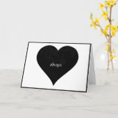 Valentijnsdag Eenvoudig hart altijd liefde Kaart (Gele Bloem)