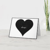 Valentijnsdag Eenvoudig hart altijd liefde Kaart (Voorkant)