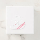 Valentijnsdag Eenvoudige moderne Waterverf hartroz Bedankjes Labels (In situ)