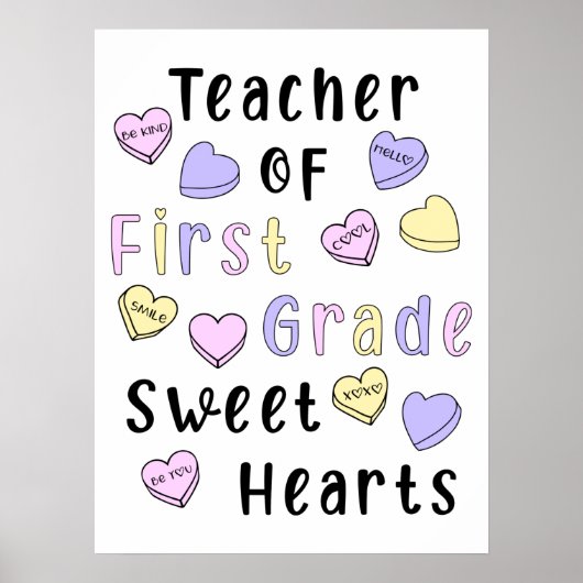 Valentijnsdag eerste klas leraar Sweethearts Poster (Voorkant)