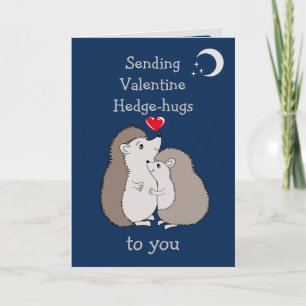 Valentijnsdag Egels Knuffels  Kaart