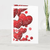 Valentijnsdag elegant gestreept feestdagen kaart (Achterkant)