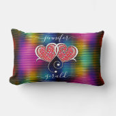 Valentijnsdag Elegante Ineengestrengelde Hartjes O Kussen (Voorkant)