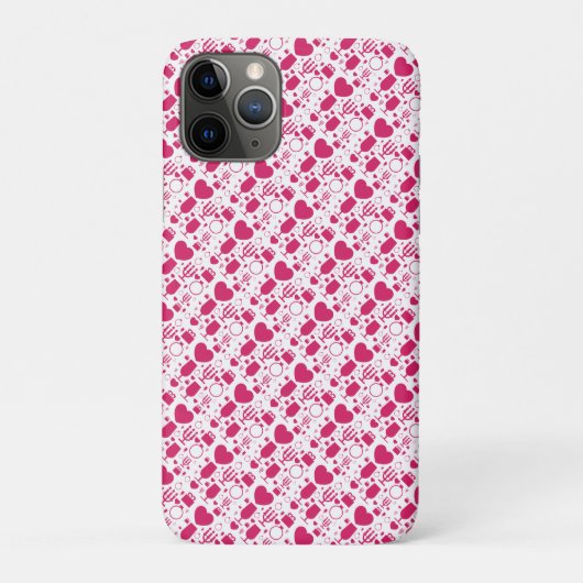 Valentijnsdag elementen patronen Case-Mate iPhone case (Achterkant)