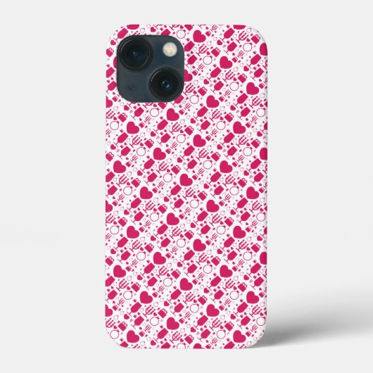 Valentijnsdag elementen patronen Case-Mate iPhone case (Achterkant)