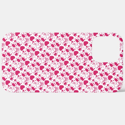 Valentijnsdag elementen patronen Case-Mate iPhone case (Achterkant / Rechts)