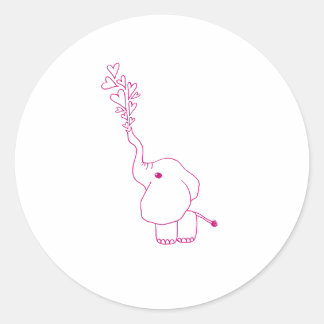 Valentijnsdag Elephant Sticker